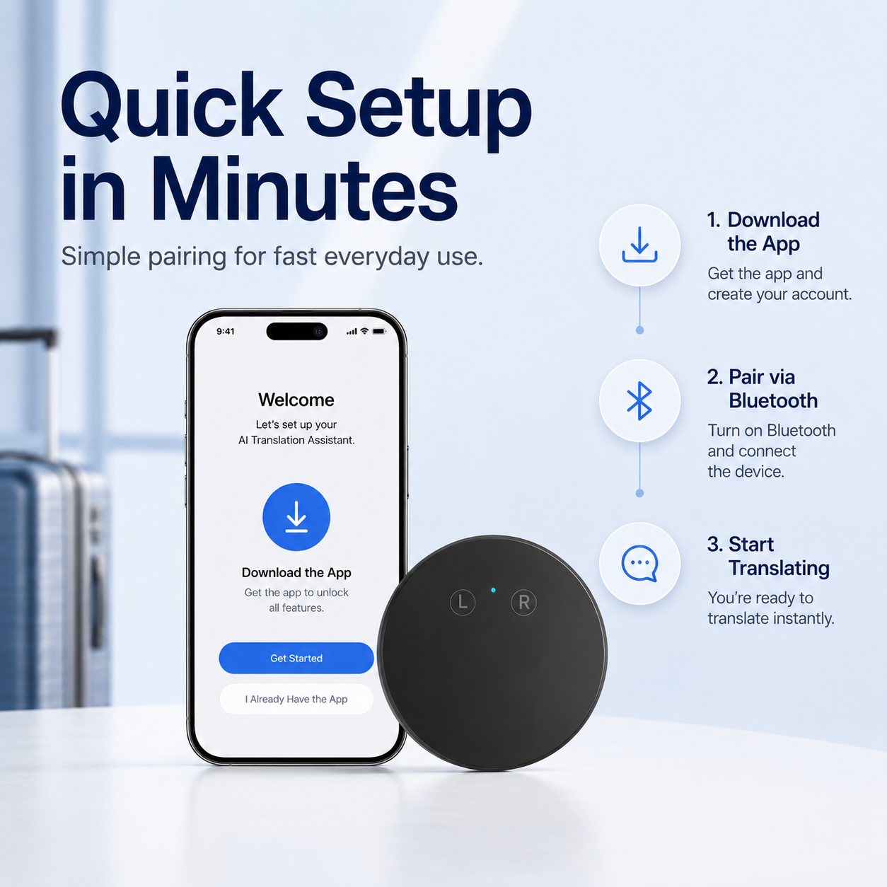 🔥 50% OFF – Limited Time Offer🔥AI Pocket Translator – Real-Time Two-Way Voice Translation in 165+ Languages