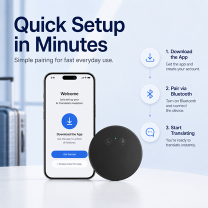 ✨ 50% OFF – Limited Time Offer✨AI Pocket Translator – Real-Time Two-Way Voice Translation in 165+ Languages