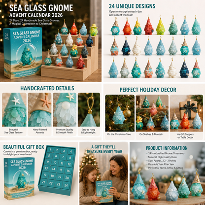 ✨🌊Sea Glass Gnome Advent Calendar 2026