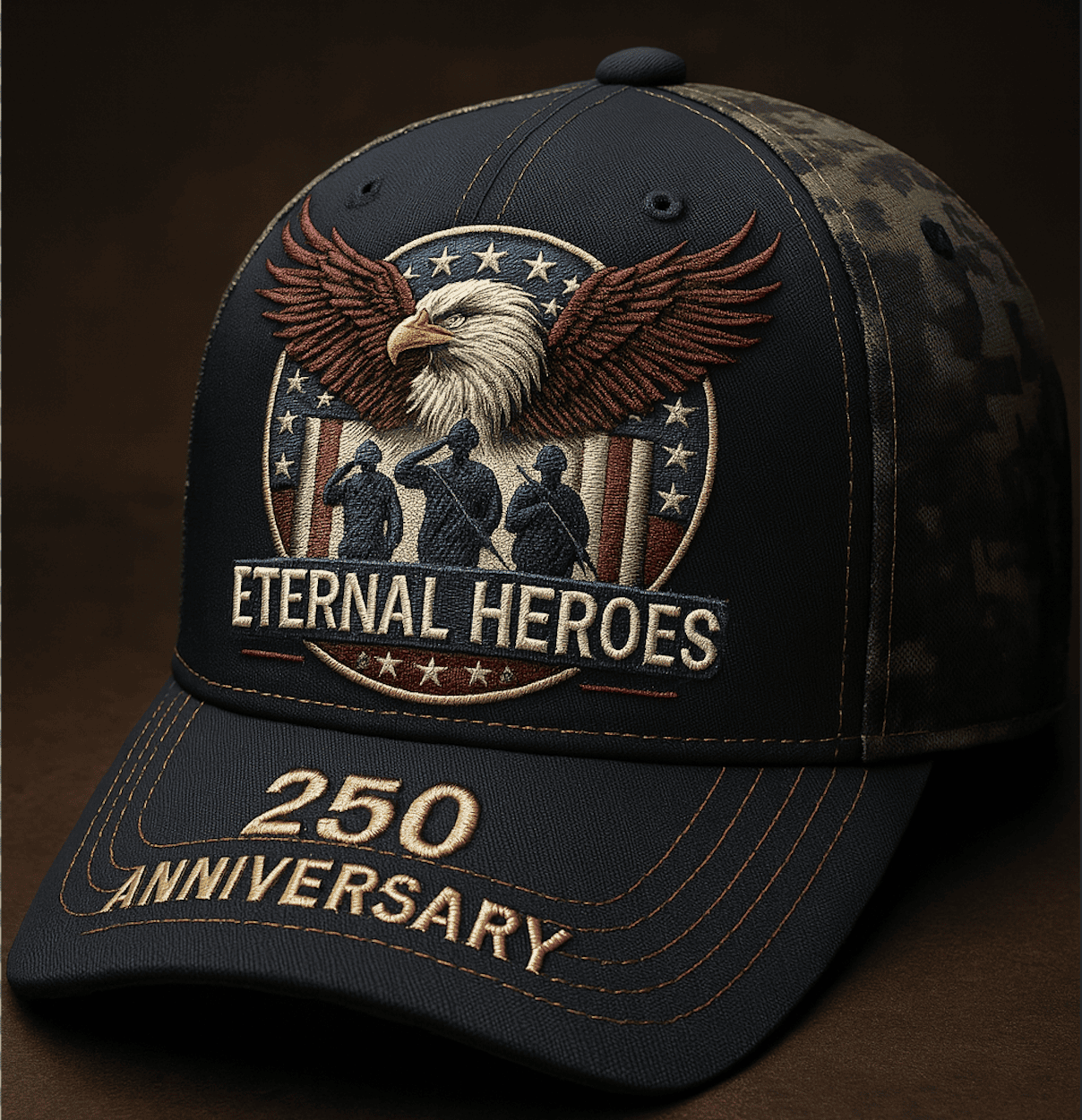 Eternal Heroes 250th Anniversary Commemorative Baseball Cap | Patriotic Veteran Tribute Hat