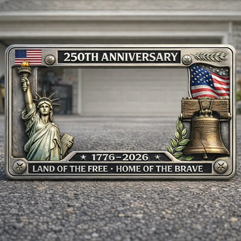 🔥250th Anniversary Commemorative License Plate Frame