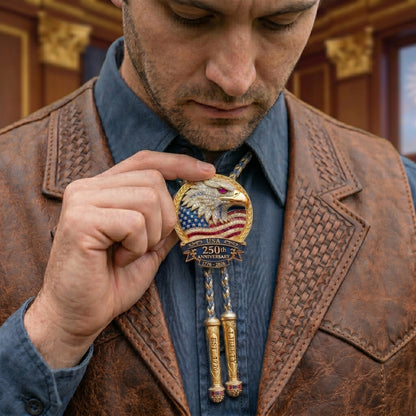 🦅 USA 250th Anniversary Eagle Bolo Tie