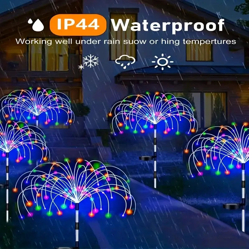 (🔥Summer Hot Sale 50% Off ) 🎁Waterproof Solar Garden Fireworks Lamp