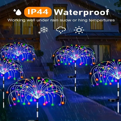 (🔥Summer Hot Sale 50% Off ) 🎁Waterproof Solar Garden Fireworks Lamp