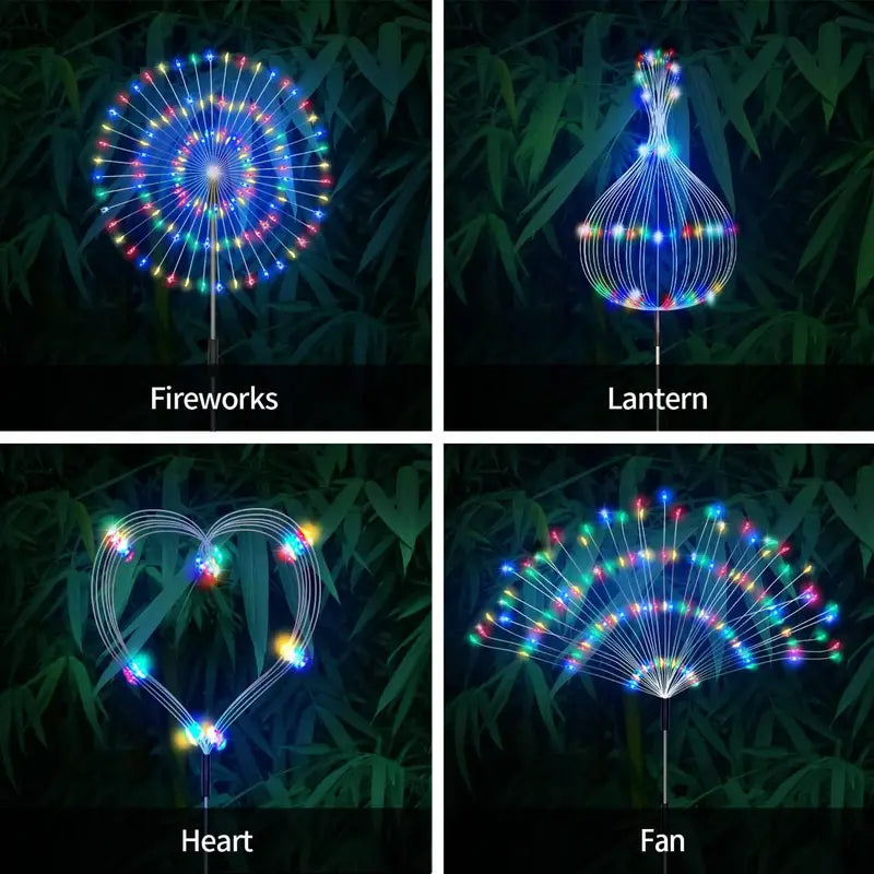 (🔥Summer Hot Sale 50% Off ) 🎁Waterproof Solar Garden Fireworks Lamp