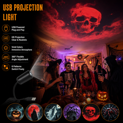🔥Plug‑and‑Play HD Holiday Projector, Multi‑Scene Projection Light for Christmas, Halloween & Faith‑Themed Decor