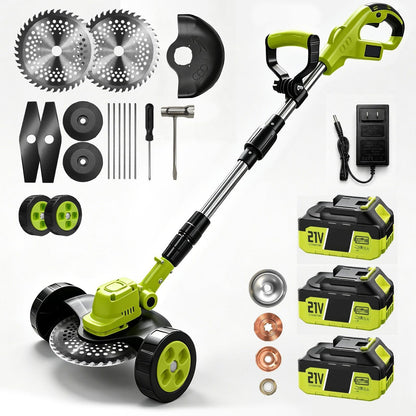 🌱✨ Limited Time 50% OFF✨ 3-in-1 Cordless Lawn Mower | Powerful Grass Trimmer & Edger for Small to Medium Gardens