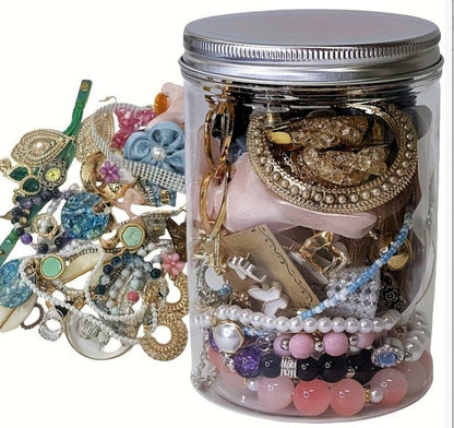 ✨ Mystery Jewelry Jar – Curated Sparkle Collection for a Beautiful Surprise
