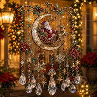 Santa on Moon Sleigh