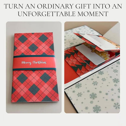 ⏰LAST DAY 70% OFF - 2026 New🎅🎁✨Handmade Waterfall Christmas Gift Card Booklet♻️ 💳✨