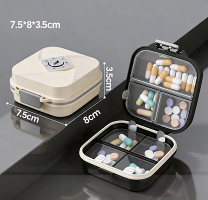✨7-Day Double Layer Moisture-Proof Travel Pill Box, Portable Weekly Pocket Medicine Organizer