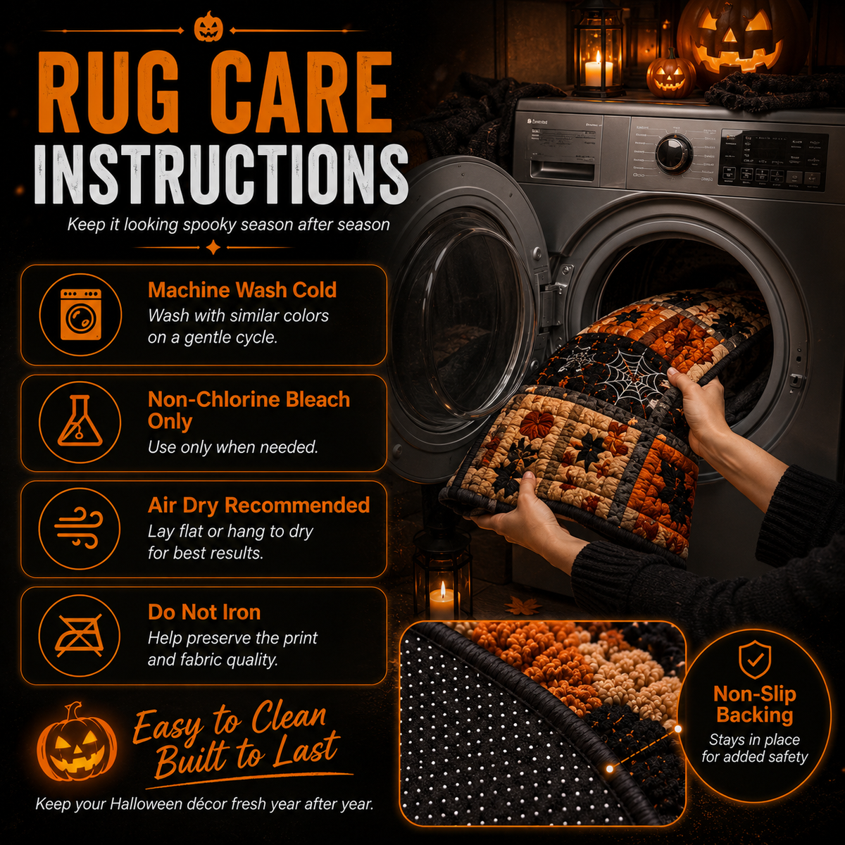 3D Haunted Vortex Round Halloween Rug