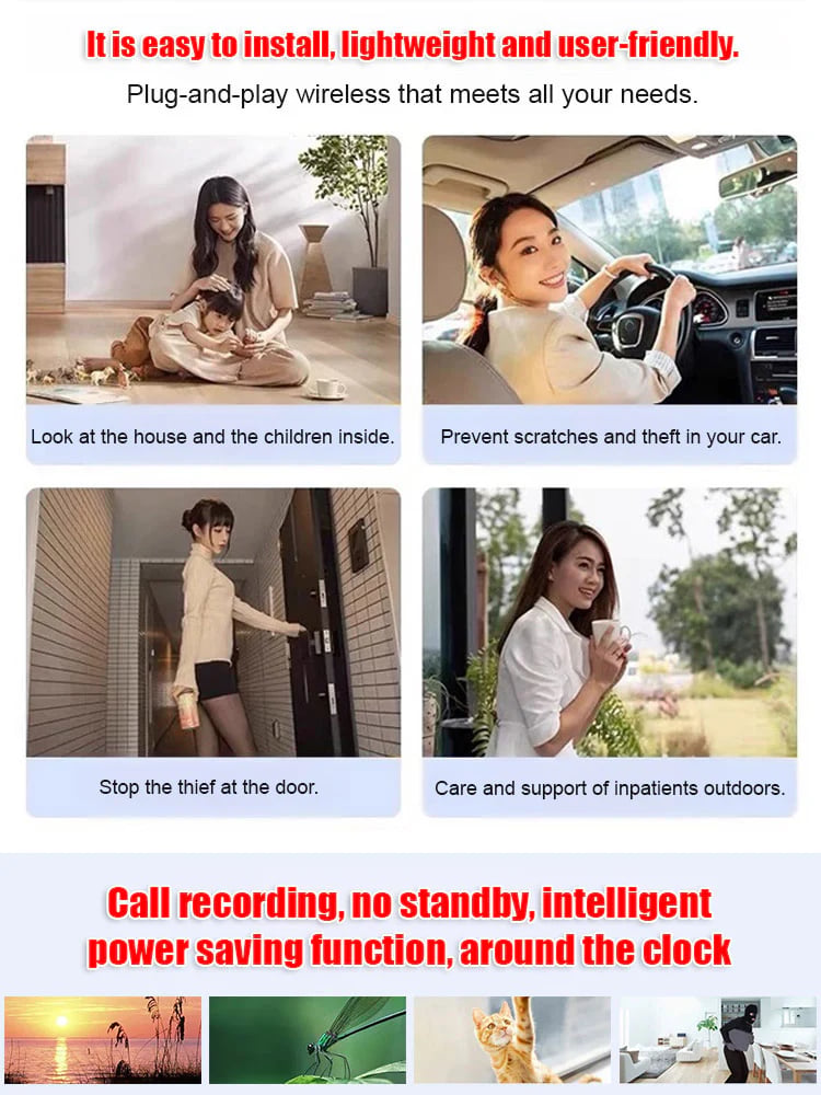 ✨LAST DAY 51%OFF✨[2026 Upgraded ultra-invisible] No-plug camera