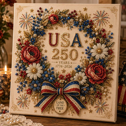 🇺🇸 USA 250th Anniversary DIY Pearl Painting Kit - BUY 2 FREE SHIPPING