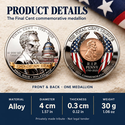 🔥LAST DAY 50% OFF🔥 - THE FINAL CENT 1793–2025 · END OF AN ERA