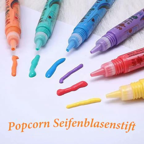✨🎁Magic Pen – Draw 3D with one stroke!🎄 DIY Bubble Popcorn Drawing Pens🔥