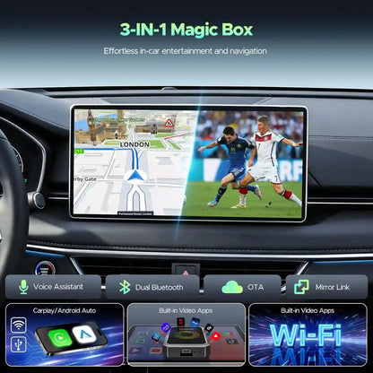 3-in-1 Wireless CarPlay Adapter – Stream In-Car Entertainment Anywhere
