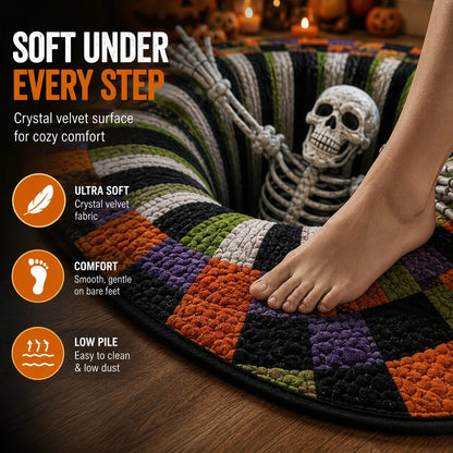3D Haunted Vortex Round Halloween Rug