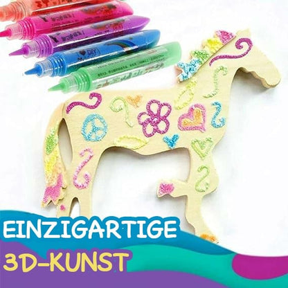 ✨🎁Magic Pen – Draw 3D with one stroke!🎄 DIY Bubble Popcorn Drawing Pens🔥