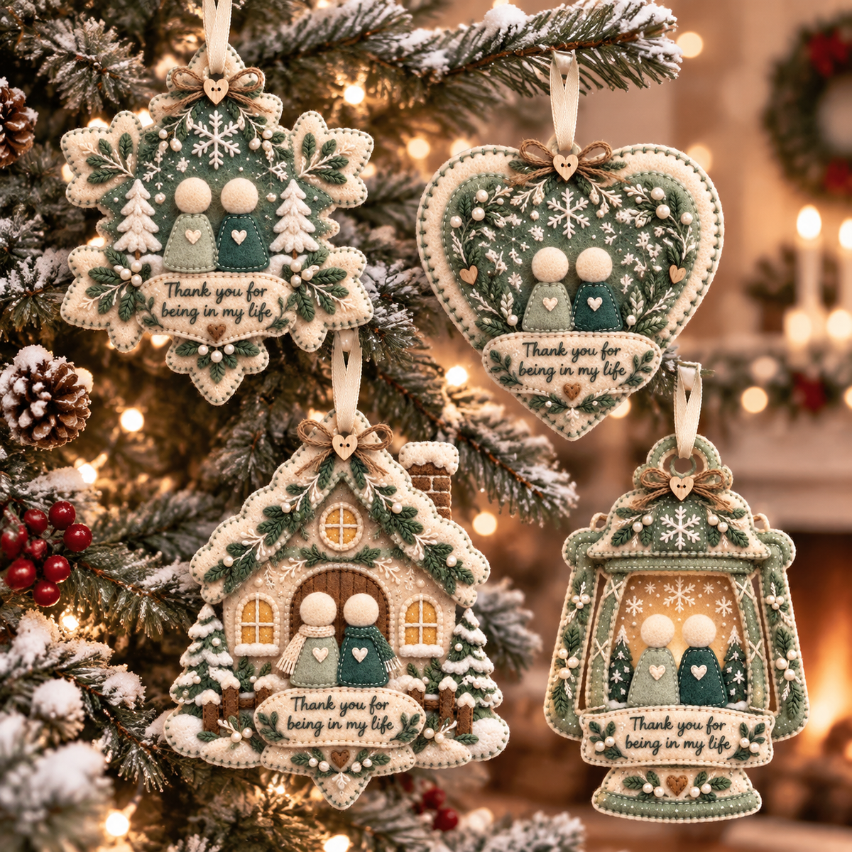 🔥LAST DAY 50% OFF🧶Handcrafted Felt Holiday Ornament