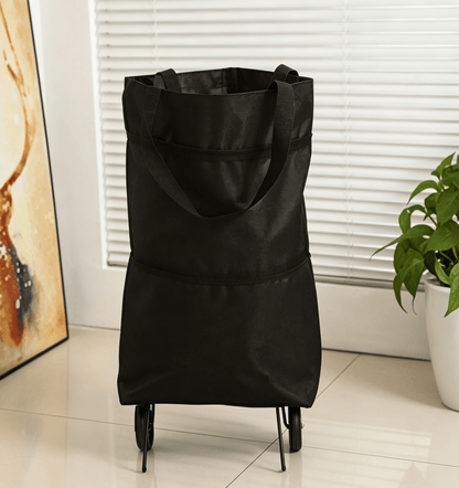 🌱✨ Limited Time 46% OFF✨ Collapsible Rolling Shopping Bag, Portable Foldable Wheeled Grocery Tote Bag Reusable Handbag For Supermarket Market Travel