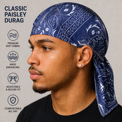 🔥LAST DAY 69% OFF- Paisley Cooling Headscarf Cap
