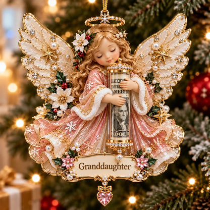 ⏰ LAST DAY SALE 50% OFF! 👼💵 3D Angel Christmas Cash Gift Ornament – Holiday Money Holder Keepsake ✨