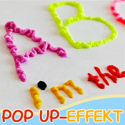 ✨🎁Magic Pen – Draw 3D with one stroke!🎄 DIY Bubble Popcorn Drawing Pens🔥