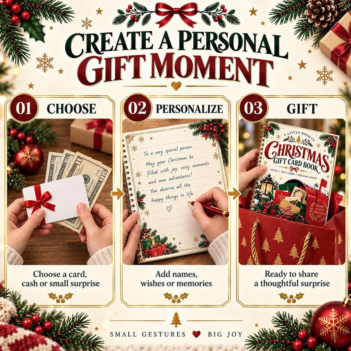 🎁Last Day Promotion 50% OFF🎁 Christmas Gift Card Book