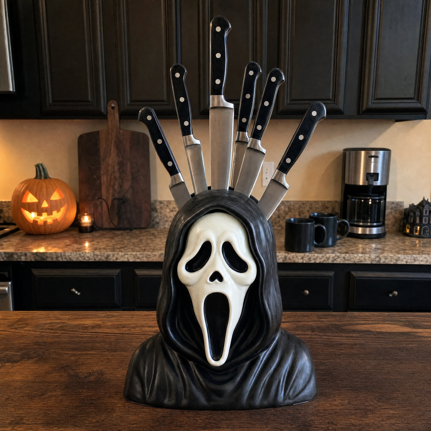 🩻Last day Promotion🔥 Horror Knife Block