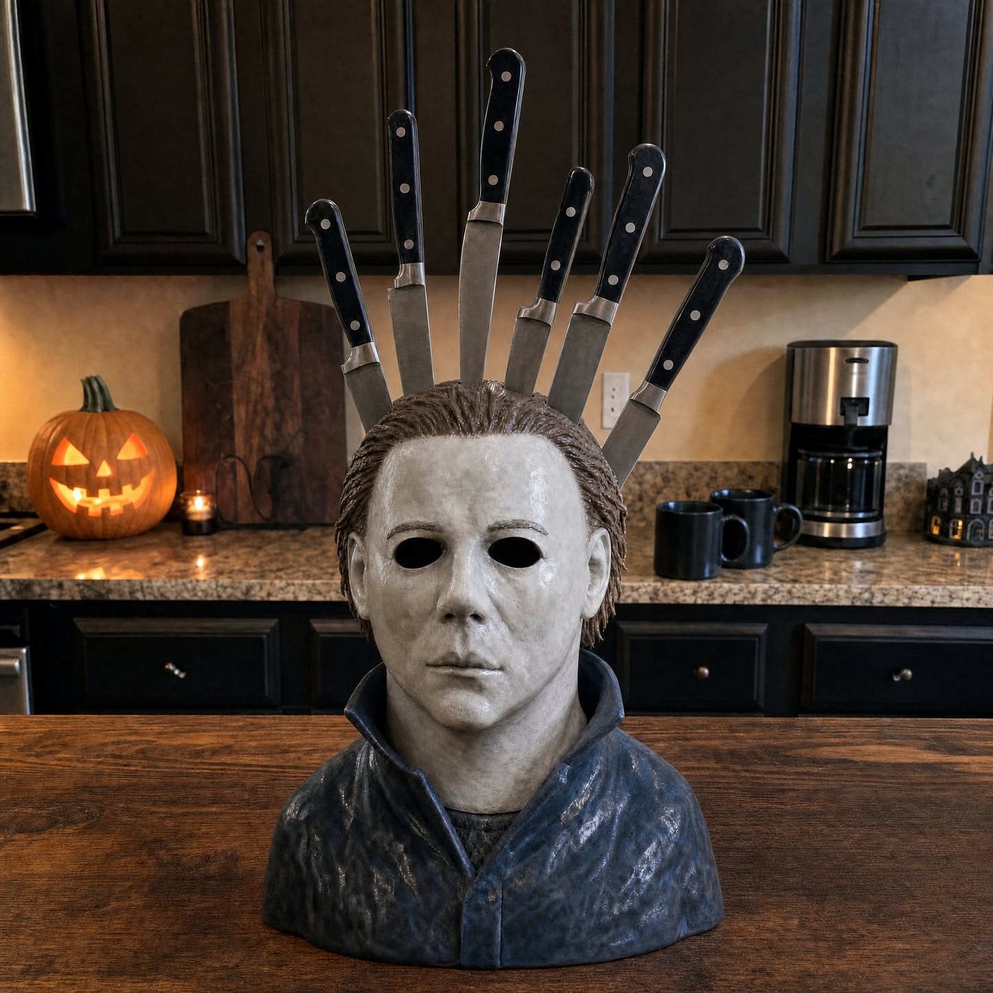 🩻Last day Promotion🔥 Horror Knife Block