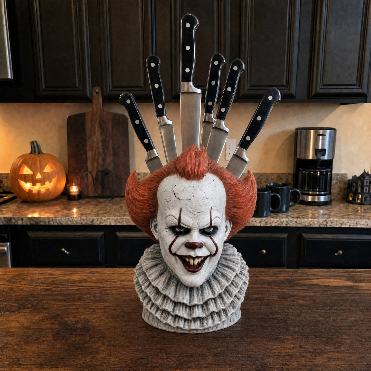 🩻Last day Promotion🔥 Horror Knife Block