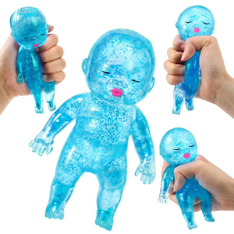 Baby Squishy Glitter Toy - Slow Rising Sensory Fidget Tool, Kids Toys, Desk Fidget Buddy