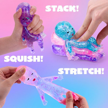 Baby Squishy Glitter Toy - Slow Rising Sensory Fidget Tool, Kids Toys, Desk Fidget Buddy