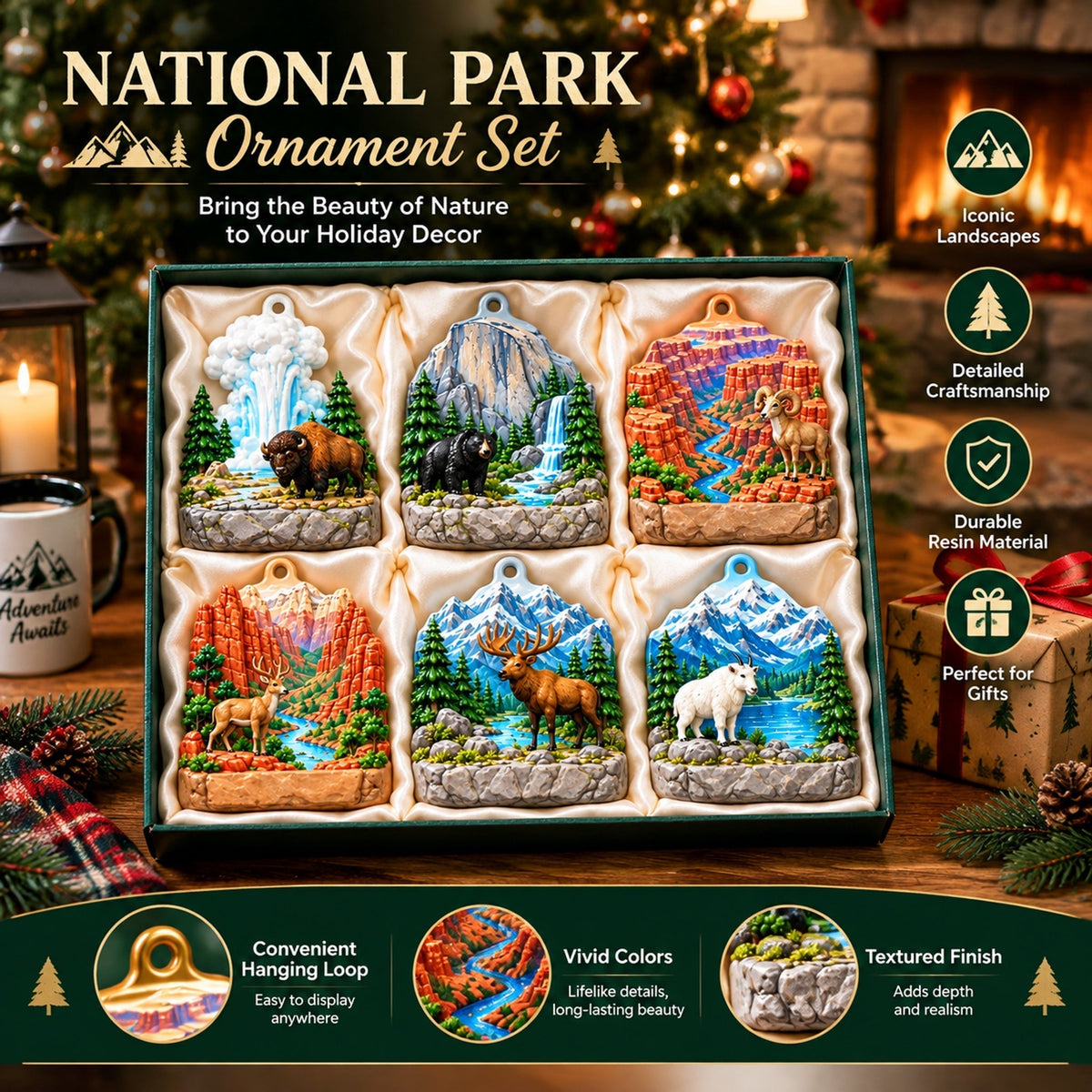 🔥Last Day 50% OFF🔥National Parks Acrylic Ornament Gift Set