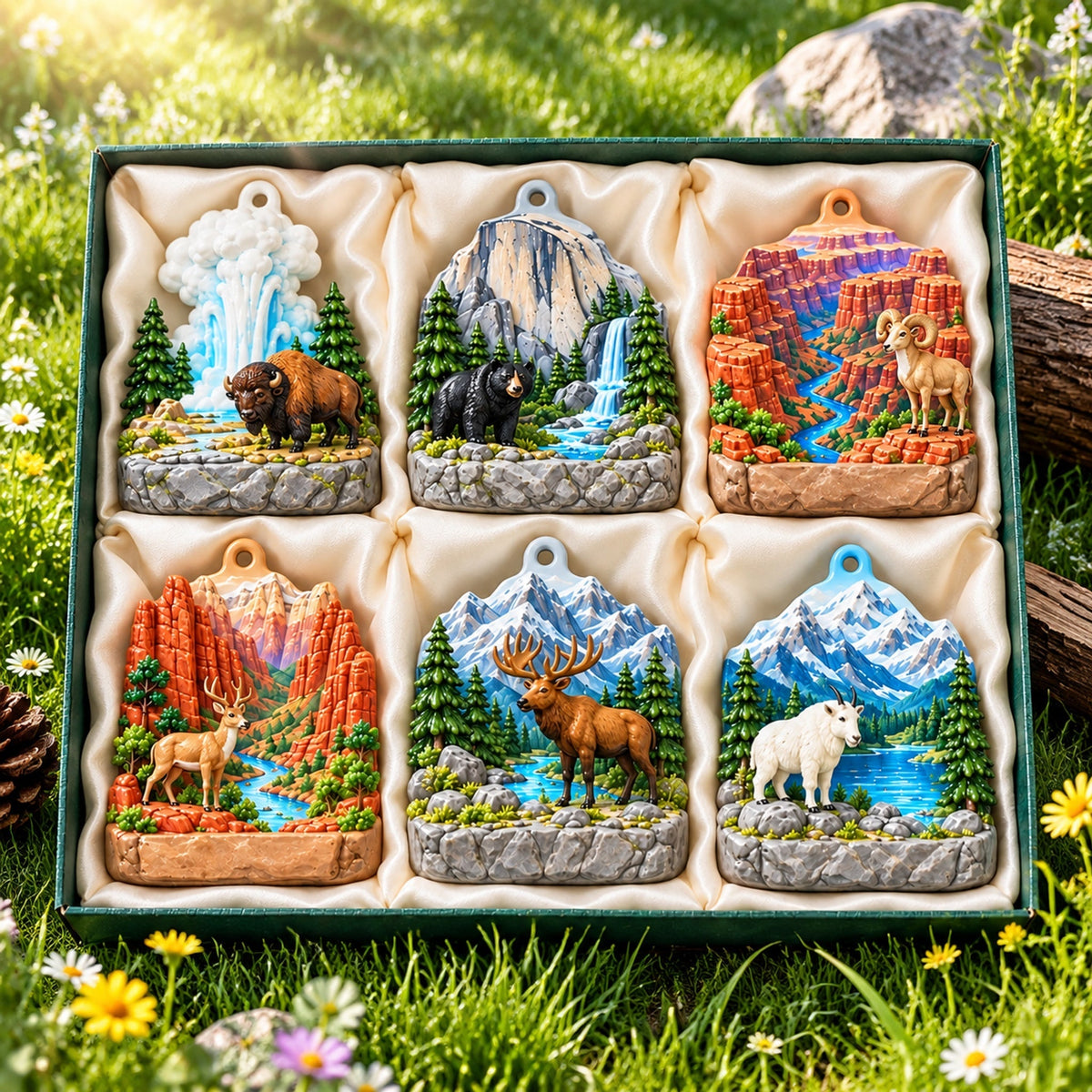 🔥Last Day 50% OFF🔥National Parks Acrylic Ornament Gift Set