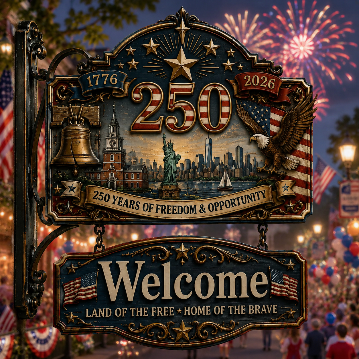 🔥Last Day 49% OFF🔥 - USA 250th Anniversary Welcome Sign