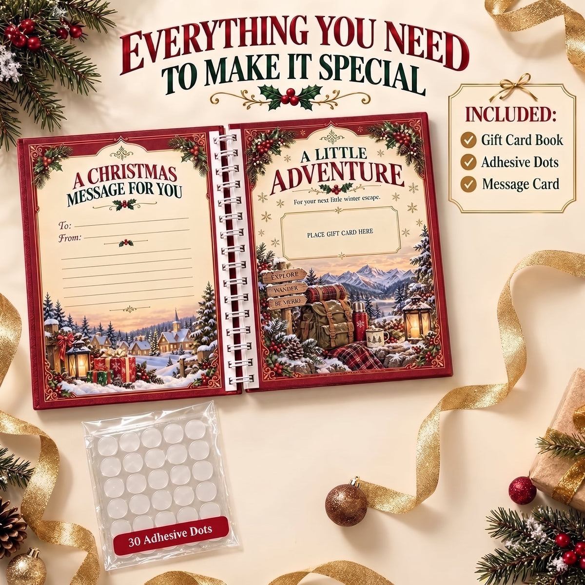 🎁Last Day Promotion 50% OFF🎁 Christmas Gift Card Book
