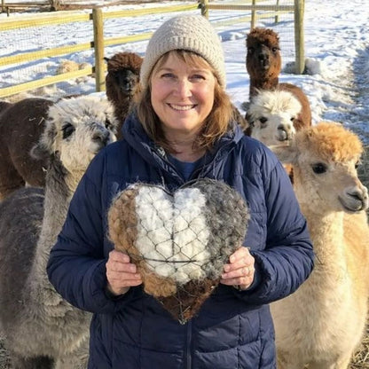 🔥LAST DAY 50% OFF - 🕊️🏡Handmade Natural Alpaca Fiber Bird Nesting Heart❤️A Cozy Gift for Birds