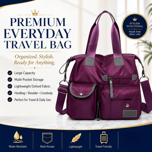 Last Day Discount 62% Off - Waterproof Tote Bag – 3-Way Carry & Spacious Organization